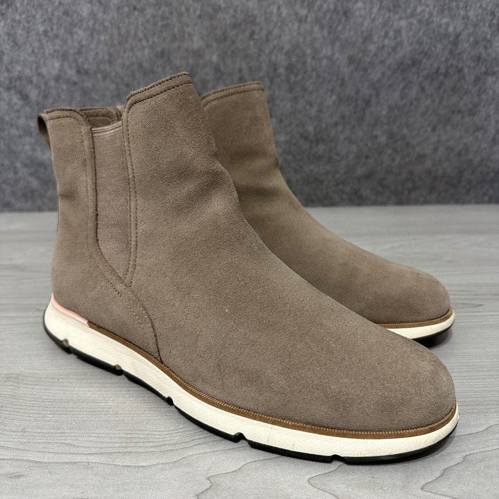 Cole Haan Zerogrand 4ZG Chelsea Boots Womens 11 Taupe Suede Waterproof